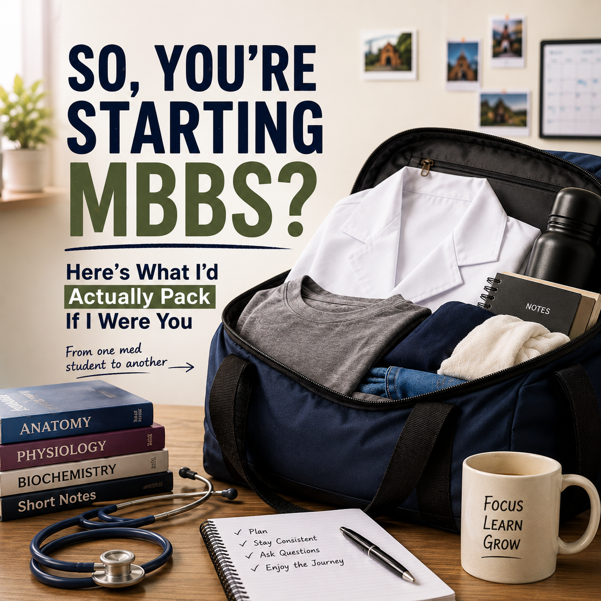 So, You’re Starting MBBS? Here’s What I’d Actually Pack If I Were You